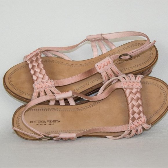 Bottega Veneta 6.5 Pink Platform Sandals - Picture 9 of 10